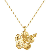 Load image into Gallery viewer, Hibiscus Necklace
18K Gold Vermeil