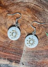 Load image into Gallery viewer, Sun and Moon - Porcelain
Dangle Earrings
