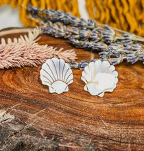 Load image into Gallery viewer, Mira - Sea Shell - Porcelain
Stud Earrings
