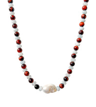 Load image into Gallery viewer, Juni Beaded Necklace (silver)

