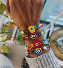 Load image into Gallery viewer, Rainbow Eye Bracelets
